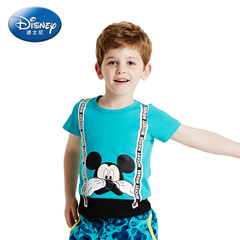 正品迪士尼童装2015夏装新款男童短袖T恤 儿童夏季短袖T恤包邮