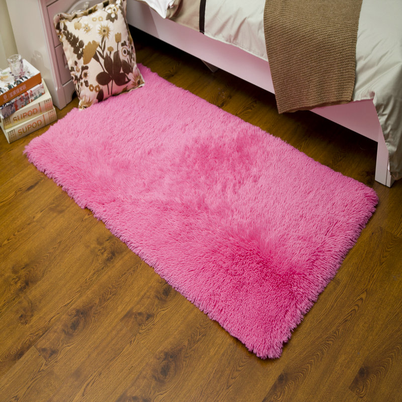 特价加厚可水洗丝毛客厅卧室茶几床边地毯可定做订制满铺可爱地毯