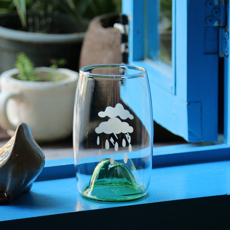 创意耐热玻璃杯水杯可爱圆形透明杯子简约家用牛奶杯果汁杯新品折扣优惠信息