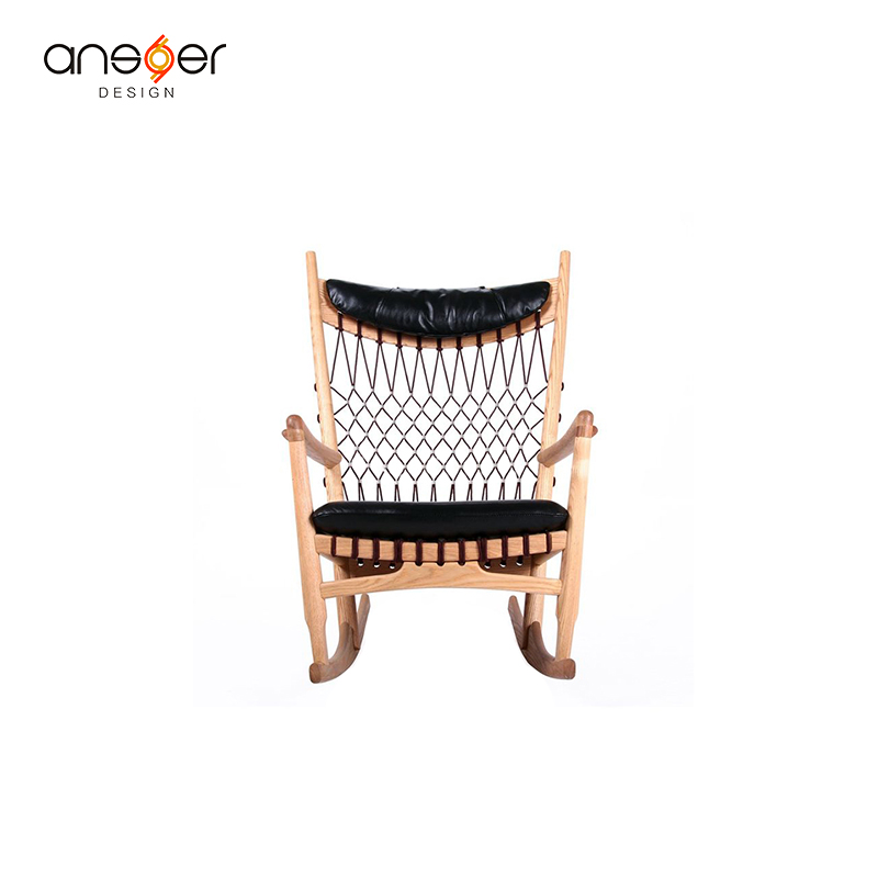 ansuner创意设计师家具 rocking chair/摇椅 中式编织休闲躺椅