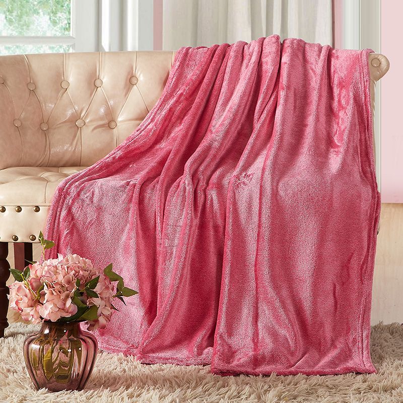 红磨坊(家纺)夏季毛毯加厚珊瑚绒毯子床单阳离子法兰绒盖毯毛巾被