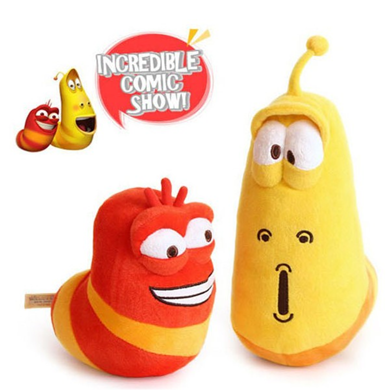 韩国爆笑虫子larva臭屁虫公仔 小黄鼻涕虫毛绒玩具送朋友生日礼物