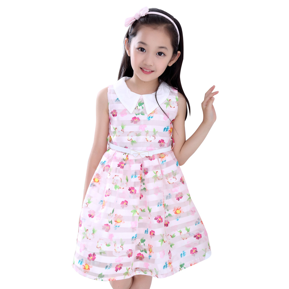 韩版童装女童连衣裙 薄夏装2015新款蕾丝短袖儿童公主裙子蓬蓬裙