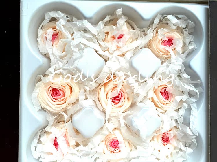 大地农园永生花礼盒生日保鲜花九朵装奥斯丁多色进口玫瑰花材批发