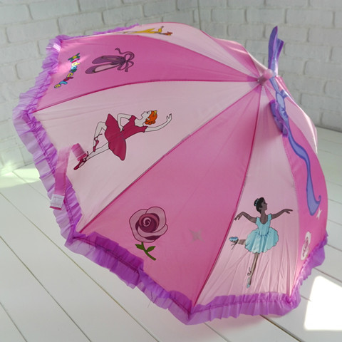 促销卡通伞男女孩儿童宝宝玩具卡通立体耳朵带口哨幼儿园雨伞公主折扣优惠信息