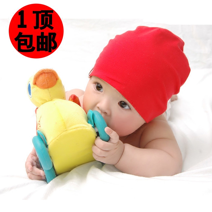 胎帽新生儿婴儿帽子秋冬0-3-6-12个月男女童宝宝帽子韩国纯棉春夏
