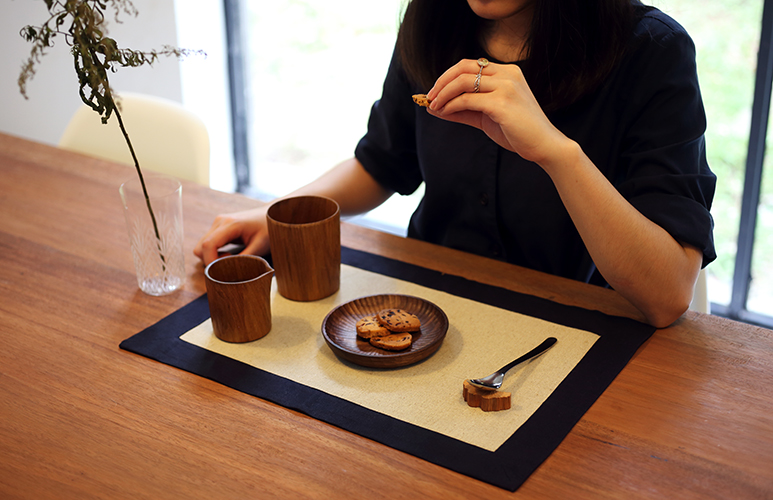 弦·生活器物 手工麻质餐垫 日式风格 茶席 全新 一人食