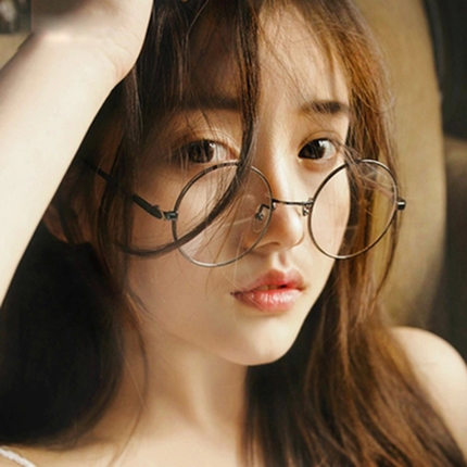 圆形眼镜框复古金属女韩版潮 男女镜架全框 防辐射配近视眼镜