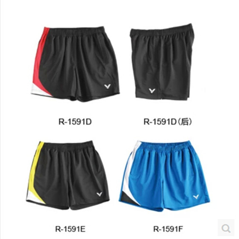 正品威克多胜利R-1591/0048羽毛球服运动短裤韩国国家队球衣服装
