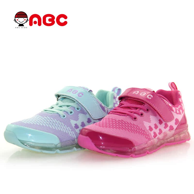 ABC童鞋跑步鞋正品2015春款新款女童儿童透气运动鞋Y51135150