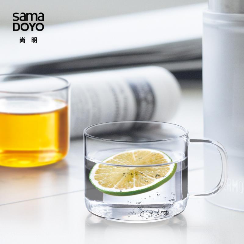 耐热玻璃花茶杯 尚明CP02带把茶杯 透明玻璃杯子手工吹制玻璃水杯折扣优惠信息