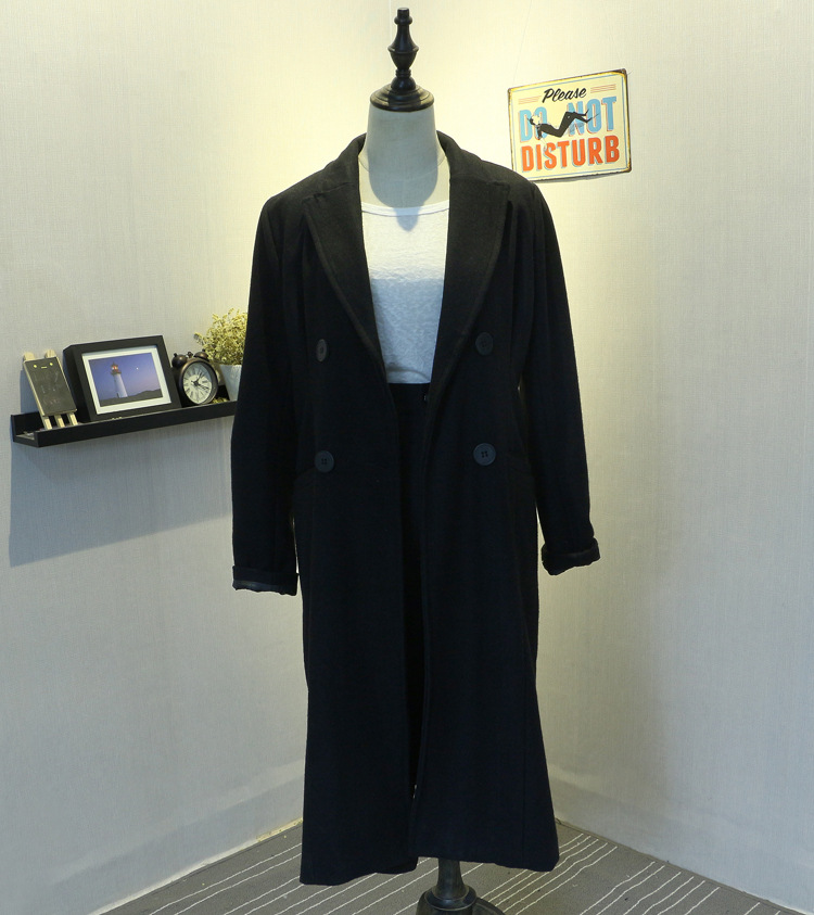 2015冬装新款大码女装韩国气质茧型中长款显瘦羊毛呢外套呢子大衣