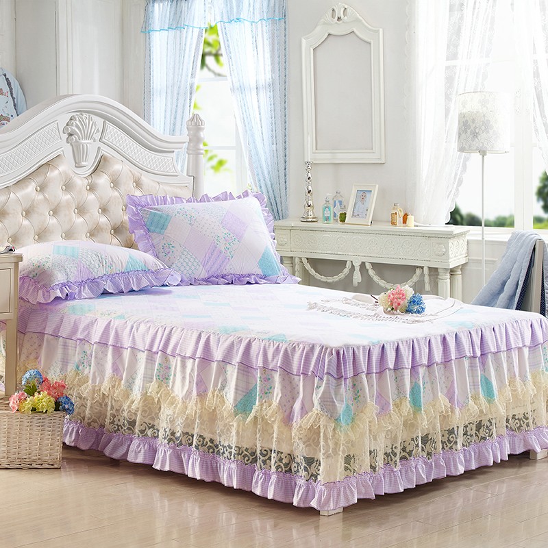 韩版公主蕾丝床裙床罩单件床盖席梦思床笠套1.5米/1.8米特价包邮