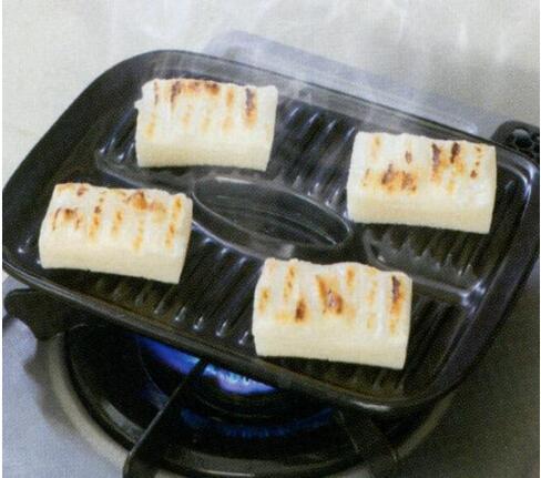 日本进口TOCERAM陶瓷烧烤盘子长方形韩式烤盘烤肉盘家用铁板烧盘