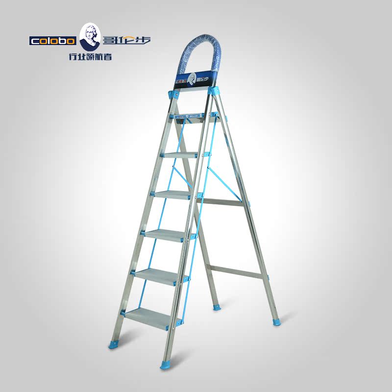 梯子伸缩人字梯加厚铝合金家用梯移动折叠小梯子六步梯不锈钢2米折扣优惠信息