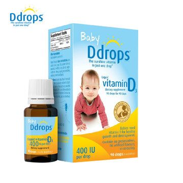 美国代购Ddrops维生素D3 婴儿 baby d drops vd宝宝补钙滴剂90滴