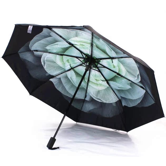 小黑伞小雏菊双层超强防晒黑胶防紫外线遮阳伞太阳伞晴雨伞两用伞
