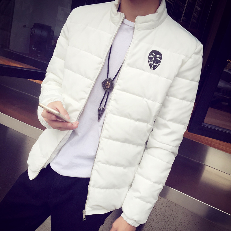 2015秋冬季外套韩版修身立领短款羽绒棉衣男款青年修身棉服外套潮