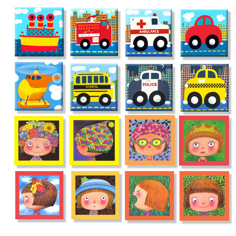 包邮儿童房装饰画有框无框画卡通挂画幼儿园壁画男孩房画车世界