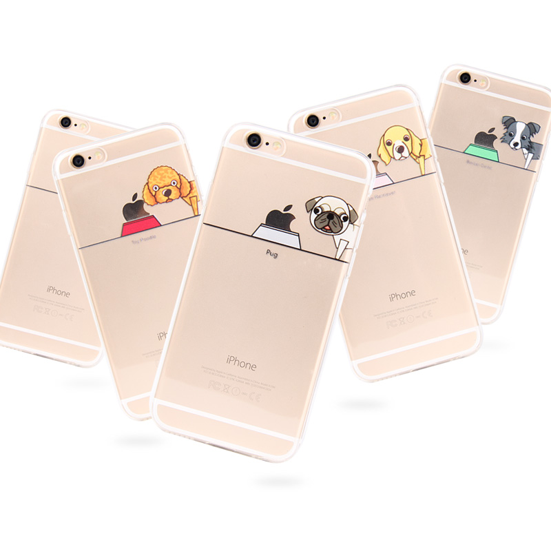 iphone6s手机壳苹果6超薄透明防摔套4.7创意透明卡通5.5保护套