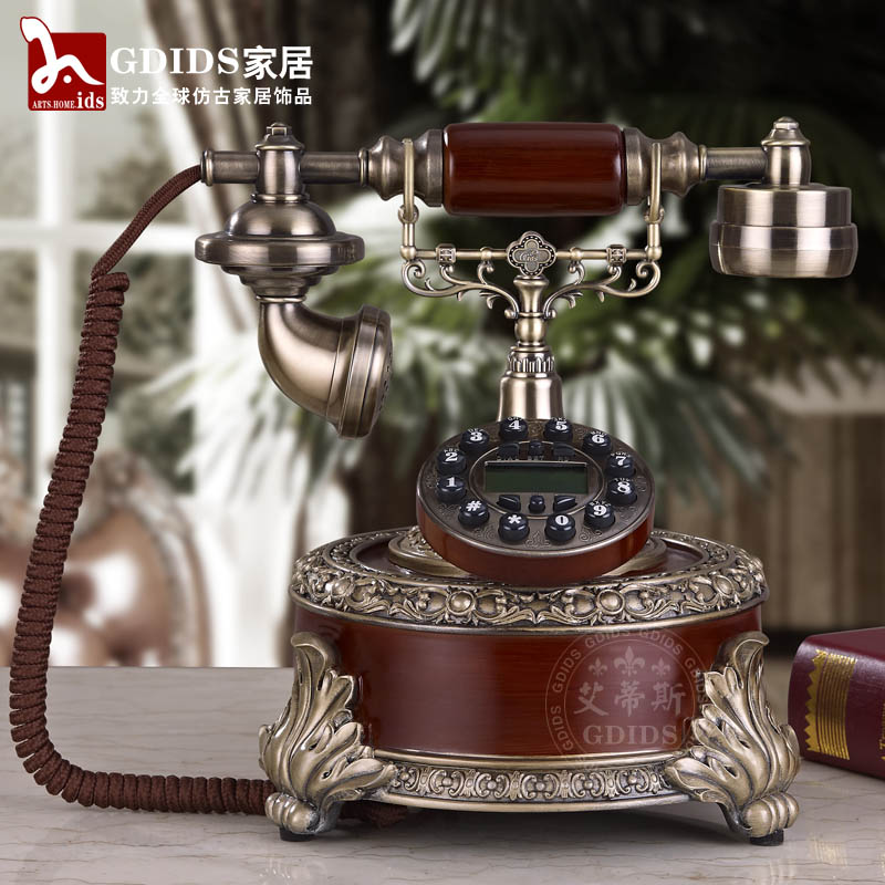GDIDS欧式复古时尚创意电话机 简约家用仿古电话机 座机电话