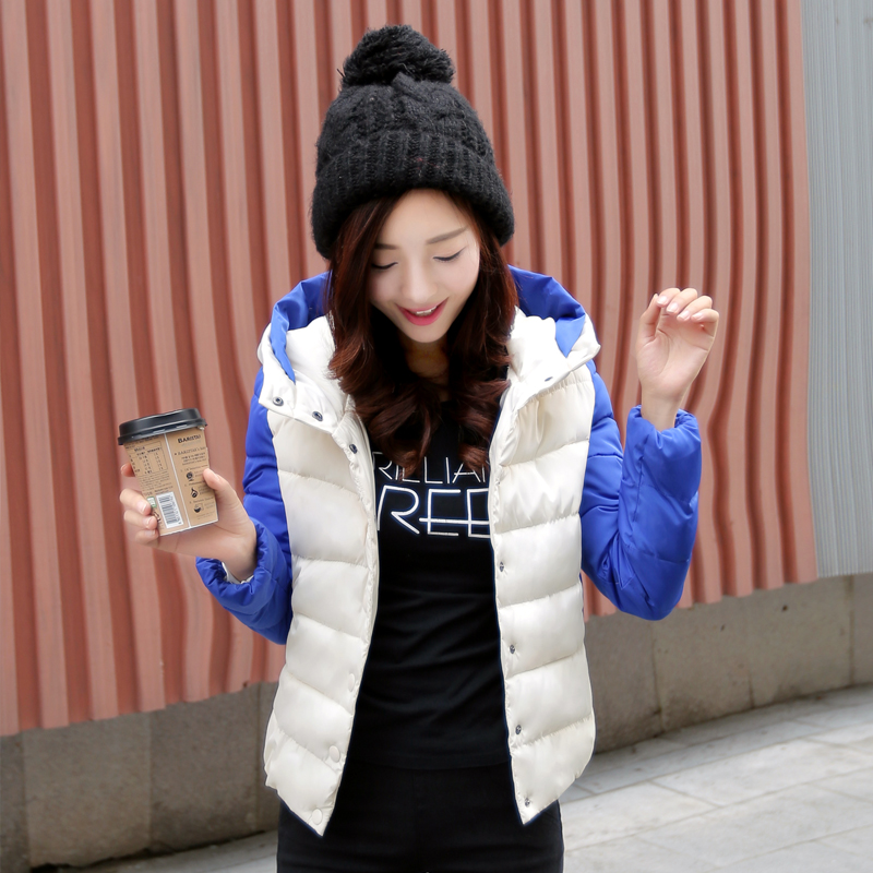 2015冬季新款韩版修身撞色棉袄学生百搭羽绒服短款保暖棉衣外套女折扣优惠信息