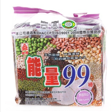 台湾进口特产 人气零食品 北田99能量棒芋头夹心味糙米卷180g折扣优惠信息