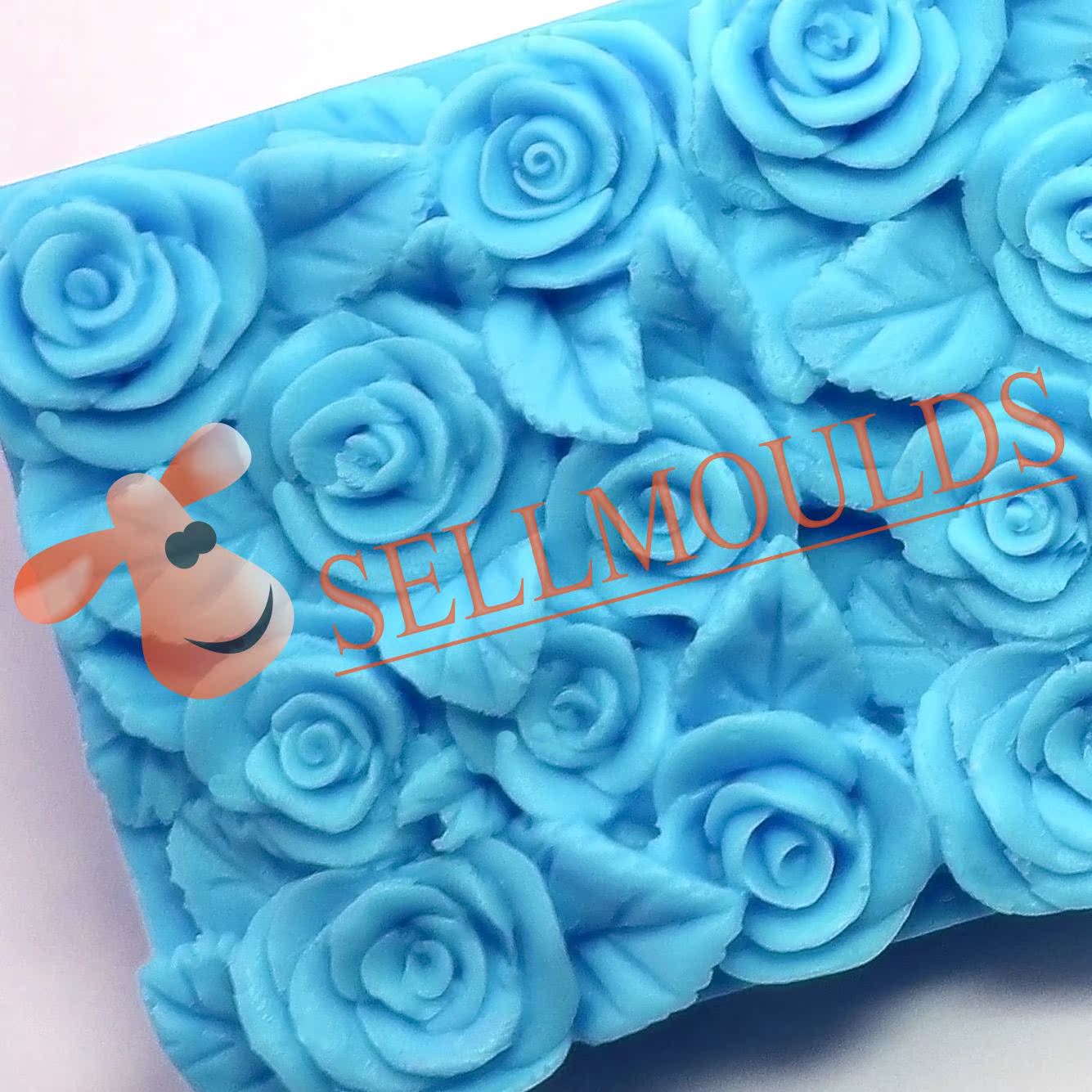 2015新款手工皂玫瑰花模土司模具冷制手工皂模具AK018