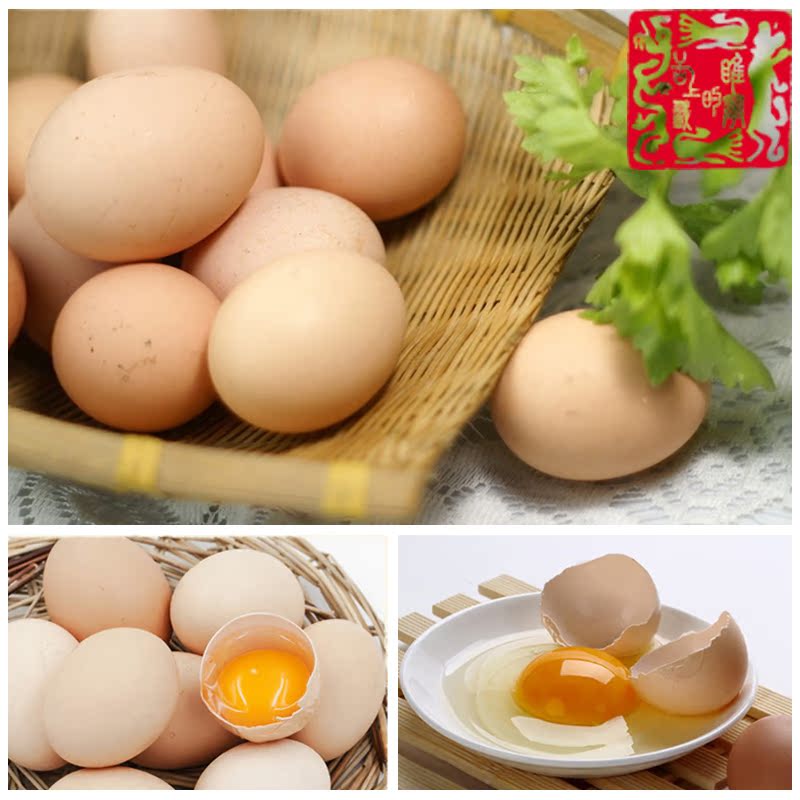 【睢宁特产】苏北农家散养土鸡蛋自养草鸡蛋笨鸡蛋10枚