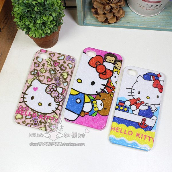 特价甩货卡通 Hello Kitty 凯蒂猫水珠款手机壳 保护套iphone4/S