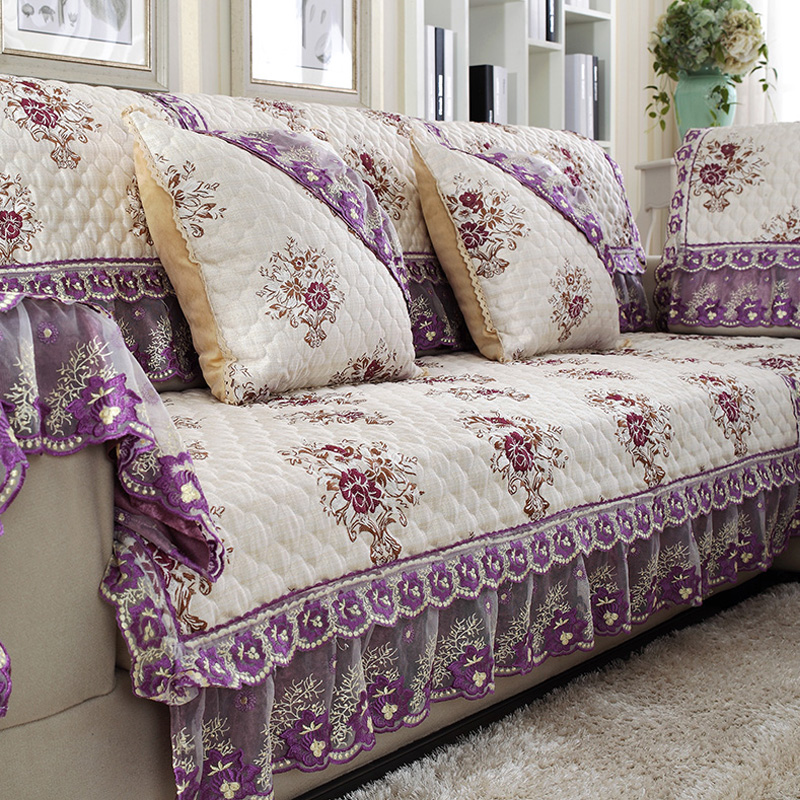 欧式高档客厅驱动沙发垫布艺奢华四季通用简约现代沙发套蕾丝花边折扣优惠信息