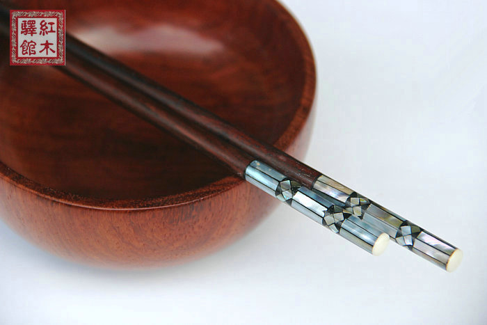 红木筷子长贝红酸枝无漆无蜡天然原木餐具高档家用防滑正品保障