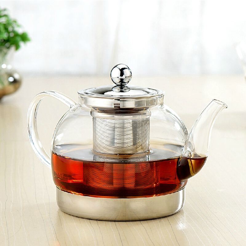 专用玻璃茶壶不锈钢过滤玻璃壶电磁炉烧水壶茶具耐热加厚泡茶器折扣优惠信息