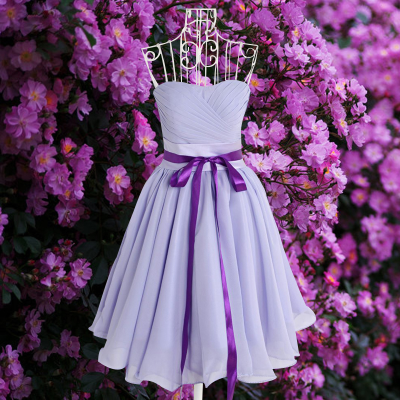 伴娘服长款2016新款姐妹裙紫色修身显瘦单肩伴娘团礼服韩版小礼服