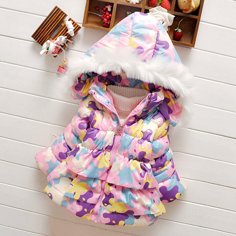 女童冬装2015韩版儿童加厚棉衣女宝宝棉袄小童棉服0-1-2-3岁包邮