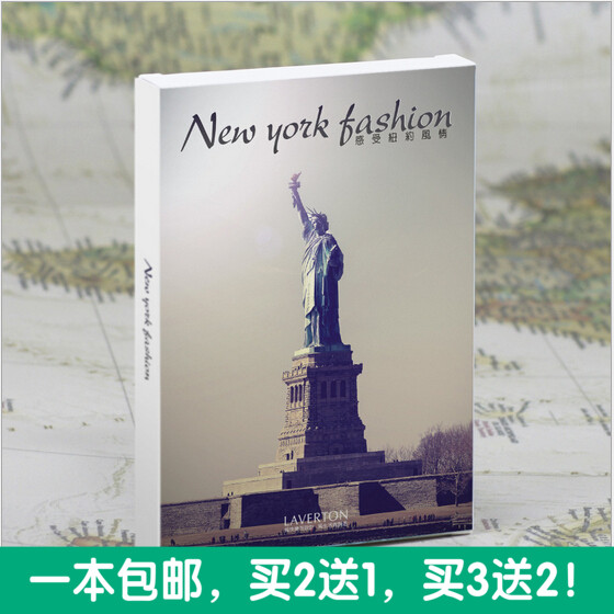 包邮 记一场说走就走的旅行—纽约 城市风景明信片卡片30张每套装折扣优惠信息