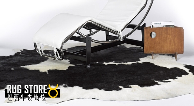 拉格斯 进口巴西奶牛毛皮地毯办公室家具软装奢华饰品简式风格