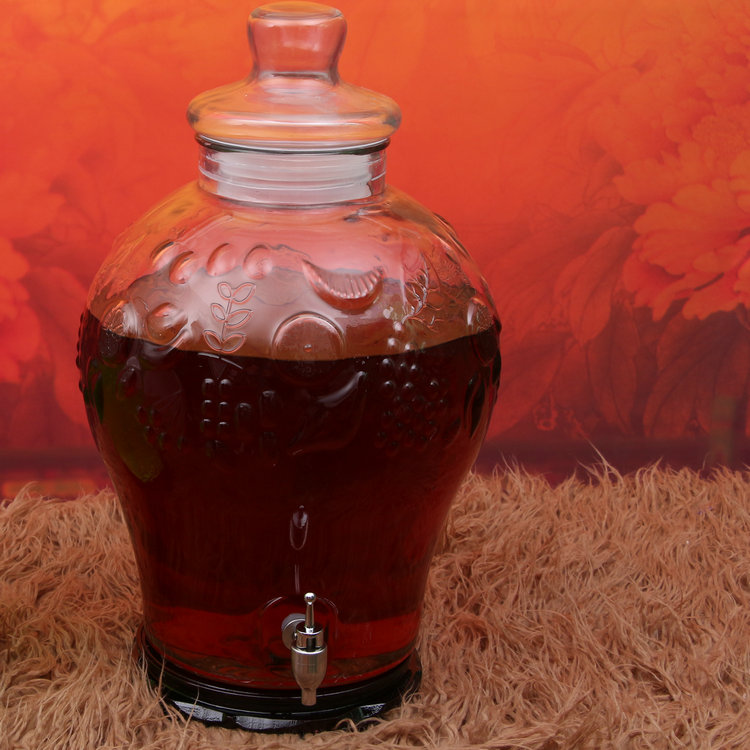 厂家包邮2015新款玻璃罐葡萄酒自酿泡酒瓶泡酒坛泡菜储存罐密封罐
