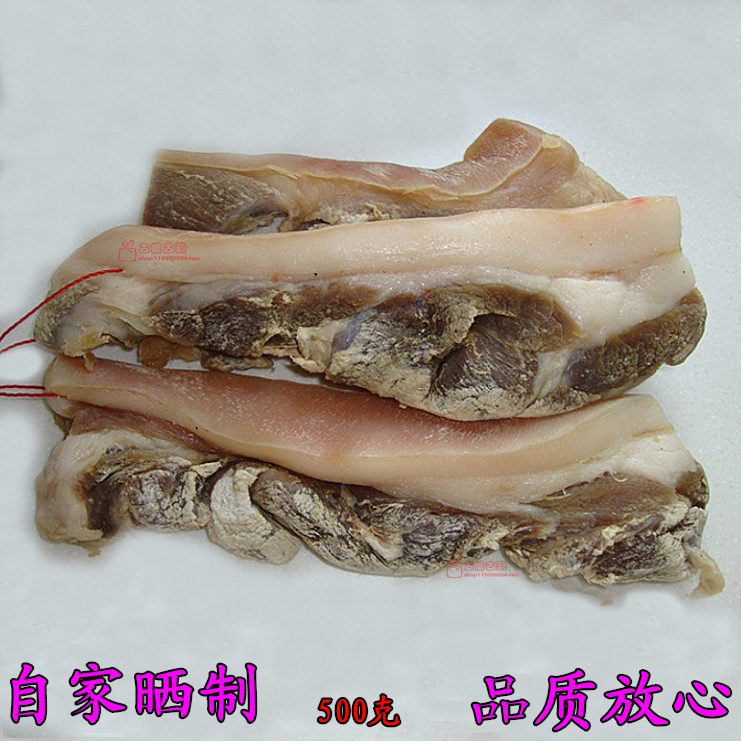 寿县特产农家自晒腊肉土猪风干五花肉火腿腊味咸肉腌肉非四川烟熏