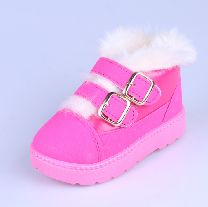 2015冬季女童1- 2两3岁小孩儿童宝宝可爱棉鞋女孩子雪地短靴