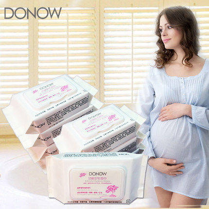 孕妇产妇卫生湿巾 抑菌洁阴 共400片 女性专用 DONOW月子产后湿巾