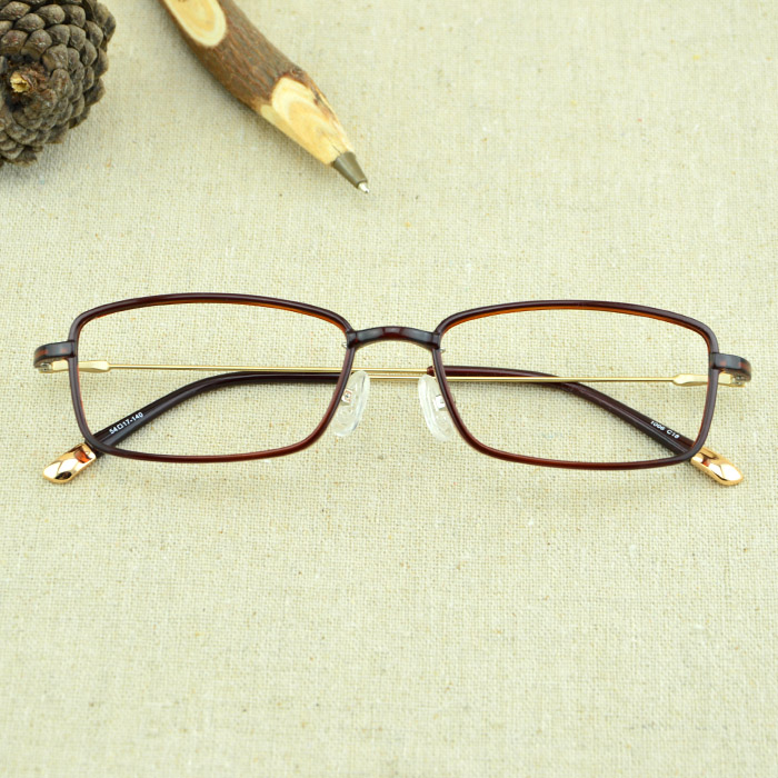 超轻眼镜塑钢近视眼镜架潮细框钨碳 高度近视镜时尚钨钛眼镜框架折扣优惠信息