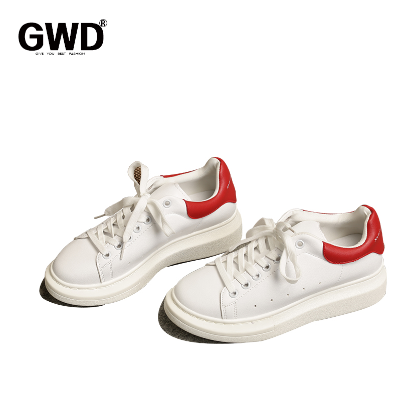 gwd2015夏季透气女鞋韩版运动休闲鞋板鞋厚底学生鞋跑步单鞋女潮