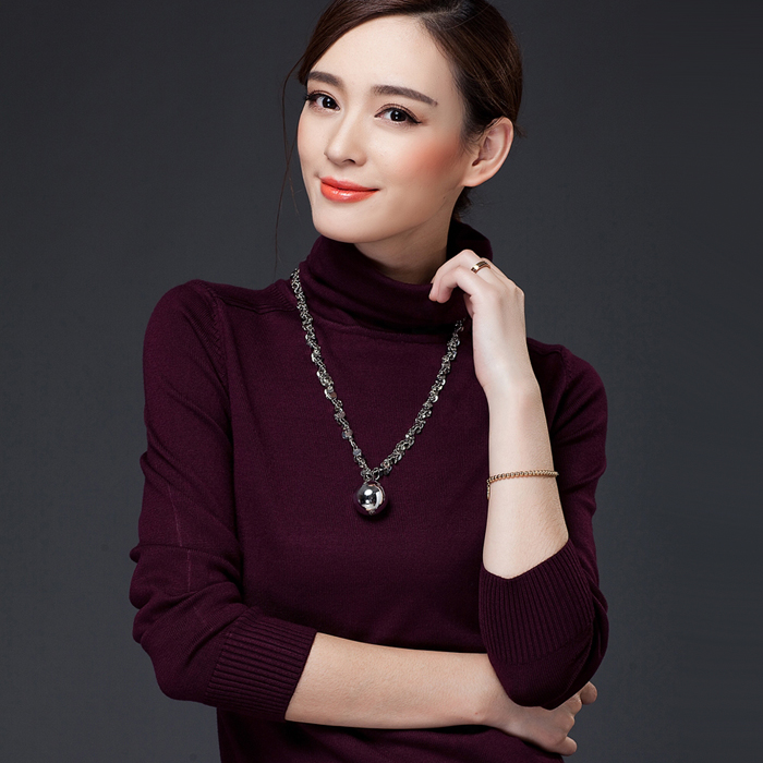 2015秋冬季高领套头毛衣女装新款 韩版针织高领短款打底衫羊毛衫