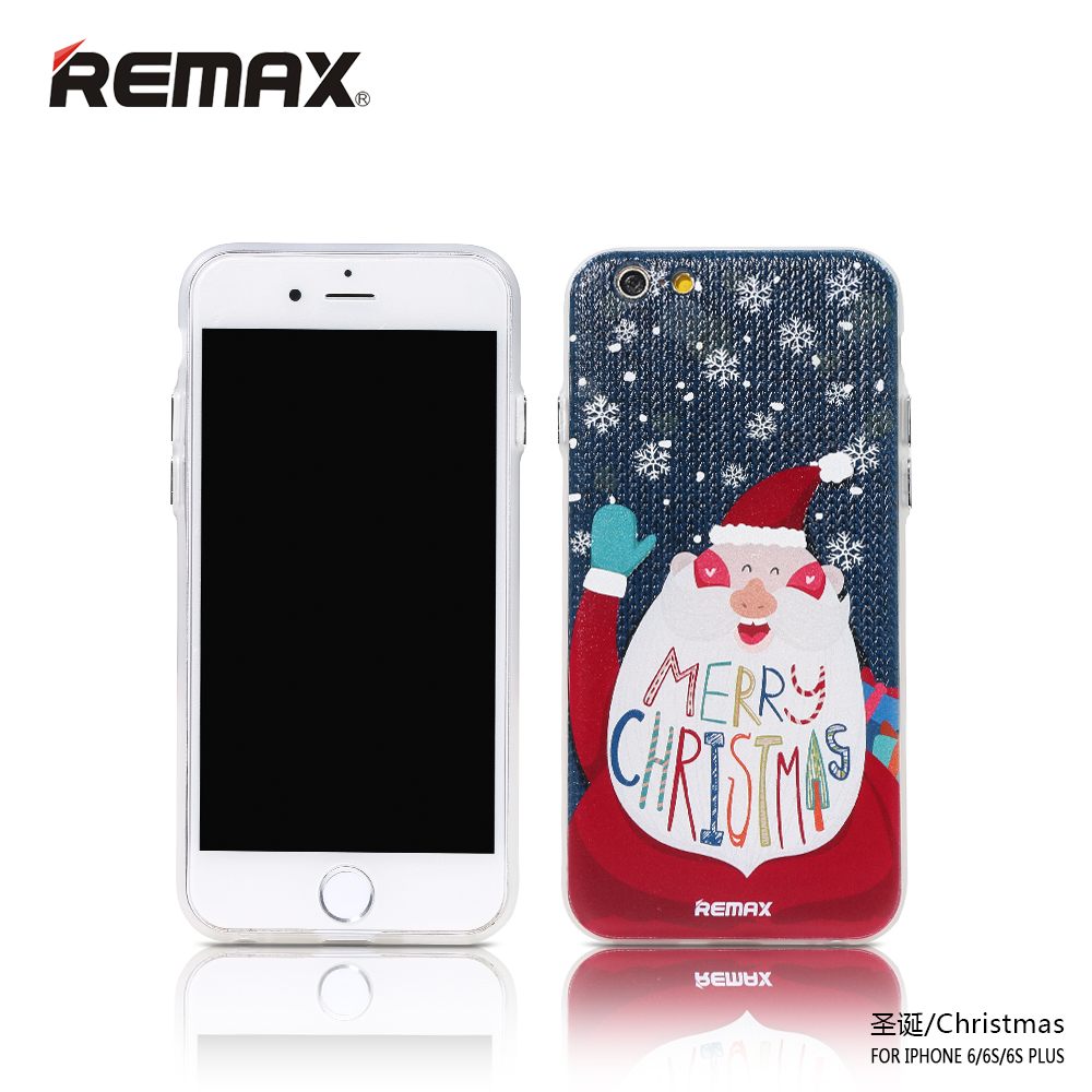 remax 圣诞节苹果六iPhone6手机壳6S保护壳TPU硅胶套4.7后壳全包