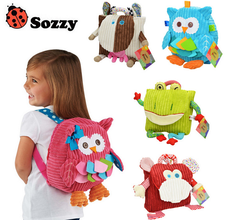 SOZZY正品婴幼儿童双肩包书包学前背包零食包卡通动物造型玩具包折扣优惠信息