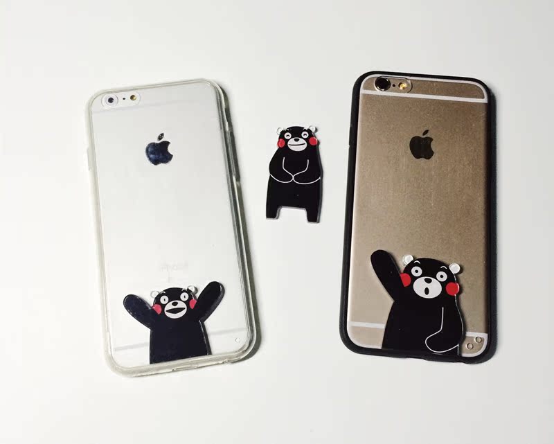 iphone6s tpu贴片4.7Kumamon熊本熊可爱熊本县手机壳DIY苹果plus折扣优惠信息