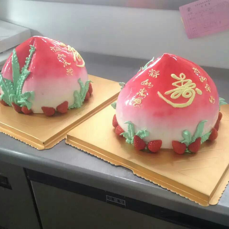 寿桃生日蛋糕动物奶油新鲜水果夹心苏州无锡常熟张家港同城配送