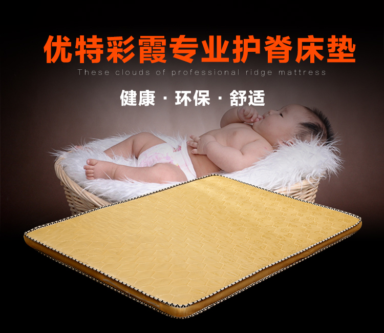 纯天然棕榈椰棕床垫单/双人榻榻米软硬儿童棕垫可订做折叠5CM
