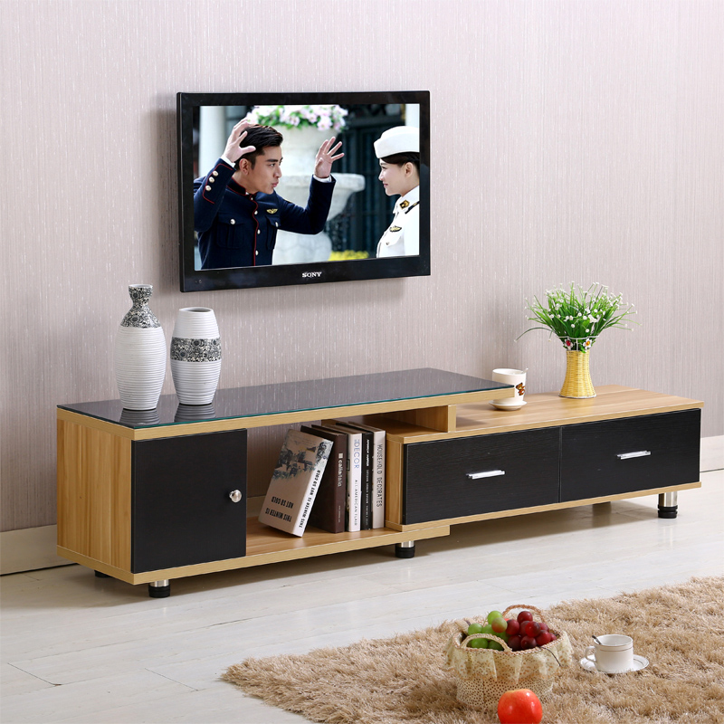 特价新款现代简约 经济环保创意组合 客厅钢化玻璃可伸缩电视机柜